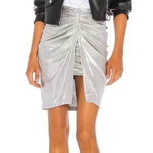 Iro Tirda Silver Mini Skirt